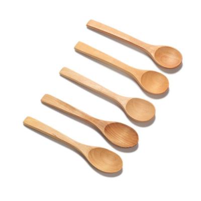 China Custom Logo Bamboo Spoon Sustainable Eco Friendly 100% Biodegradable Bamboo Material for sale