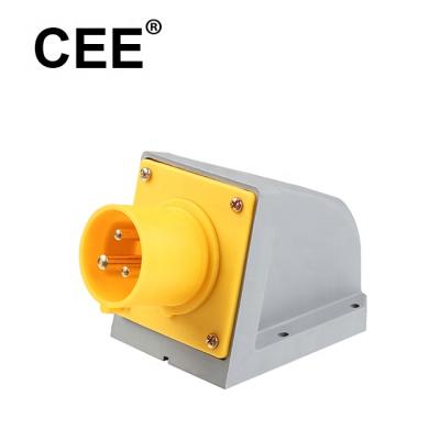 China ECO IEC60309 Industrial Wall Mount 16A Pin And Socket Industrial Plug 110v 3pin Plug for sale