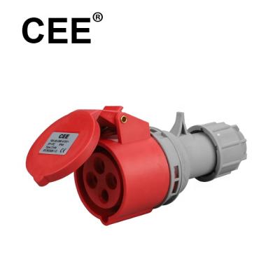 China Industrial ECO 380v 32A 3 Phase 4 Pin Industrial Plug 32a 4p Female Socket for sale