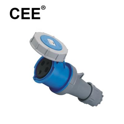 China IEC 60309 ECO Industrial Socket IP67 3pin 220V Pilot Contact Industrial Socket 63a 125a for sale