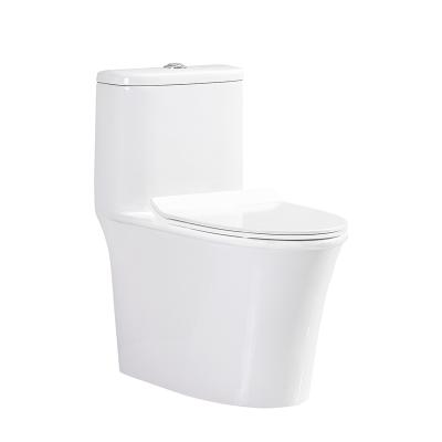 China Ceramic Double-Flow Henan s Trap Siphon Vortex Toilet One Piece Wc With Siphonic Type Convenient Sanitary for sale