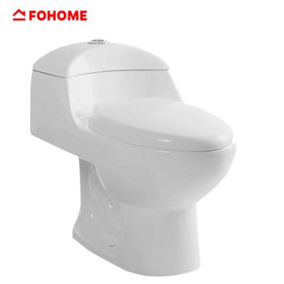 China Hot Double-flow Mock-up Bathroom Rimless Siphon WC One-Piece Toilet Cabinet for sale