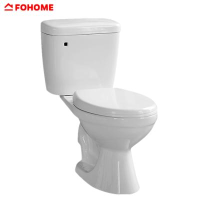 China Double-Flow Good Quality Ceramic Sanitary Ware Siphonic Two Piece Floor White Colors Toilet for sale