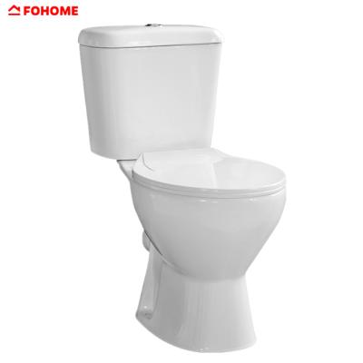 China European Double-flow Bathroom Cheap Wash Down Toilet Two Piece Sanitary Wc for sale