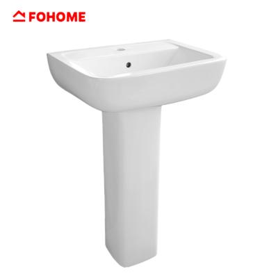 China Classic Model Excellent Quality Modern 22 Inch Square Shape Freestanding Sink for sale