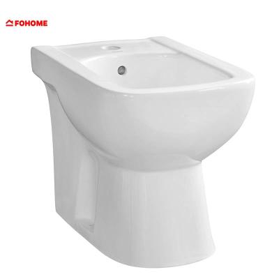 China Modern Square Shape Bathroom Three Hole Porcelain Bidet Ceramic Toilet Bowl Conservation Clean Body Luxury for sale