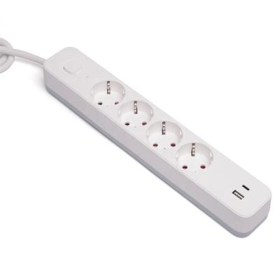 China Residential / Multipurpose Multi Socket Extension Socket Power Strip With USB 3 Port en venta