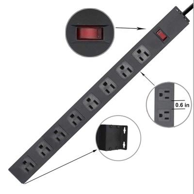 China Residential / General Purpose 8 Outlet Metal Power Strip en venta