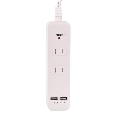 China Convenient Safety 2 Ways Power Switch Extension Socket Power Strip Japan Standard With USB en venta