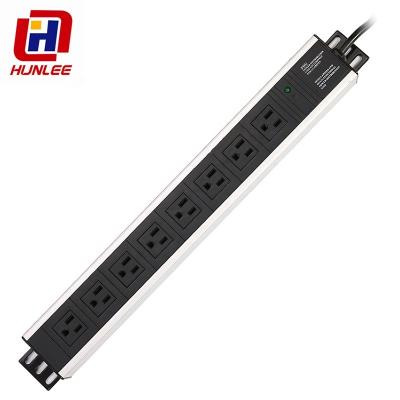 China Overload Socket 8 Way Rack Mount PDU American Kind Of Protector en venta