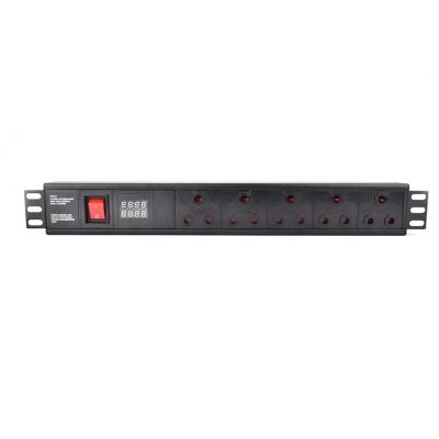 China Horizontal Aluminum Alloy Power Distribution Unit PDU Data Center Aluminum Rack Mount for sale