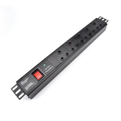 China Aluminum Alloy Metered Rack PDU Rack Power Distribution Unit With Surge Protection for sale