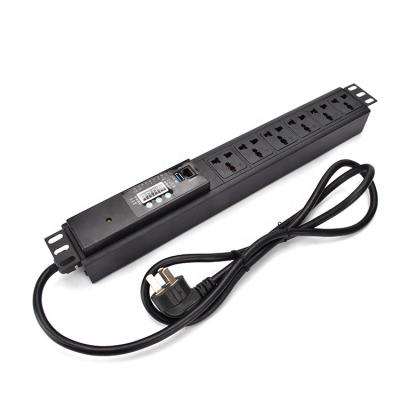 China Aluminum Alloy Metered Network PDU Input Redundant Smart Portable Power Distribution Unit for sale