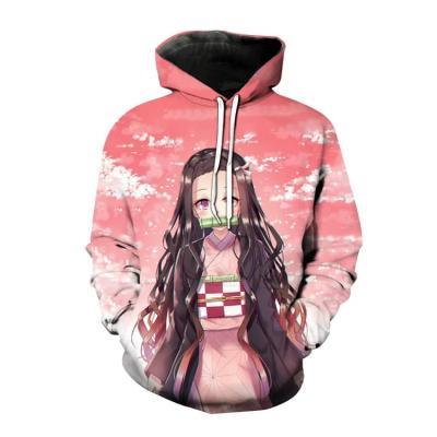 China 20201 Breathable Spring and Autumn Anime Demon Slayer 3d printing men's and women's fashion hooded sweatshirt for sale