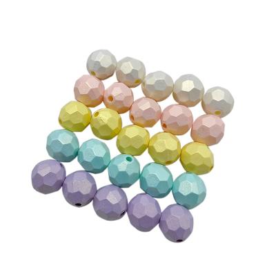 China DIY Jewelry Accessory 10mm Color Acrylic Magic Horn Beading Loose Bead Accessories Summer Ice Cream Color Mermaid Horn Bead Production Material Bag for sale