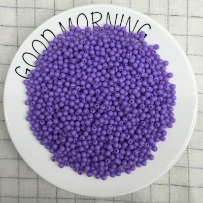 China Wholesale 6mm DIY Jewelry Accessory Perforated For Clothing Jewelry Accessories Solid Color Acrylic Beads for sale