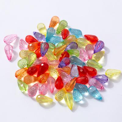 China Wholesale DIY Jewelry Accessory 30mm*18mm Transparent Water Droplets Acrylic Beads Other Loose Beads for sale