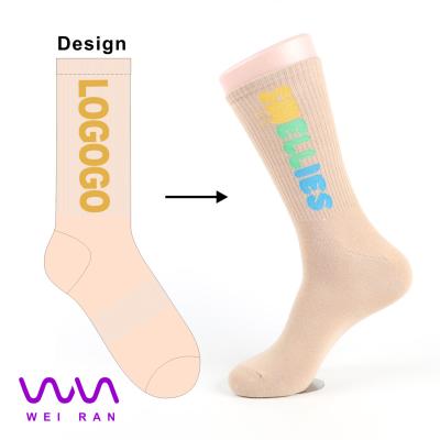 China Mens Breathable Custom Cotton Fashion Streetwear Ins West Crew Sock Hip Hop Letter Calabasas Long Skateboard Sock for sale