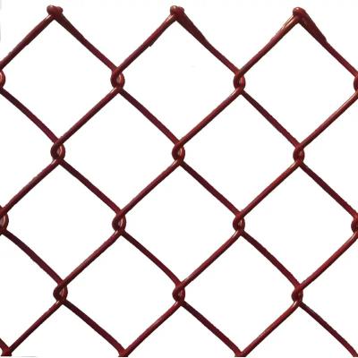 China Factory PVC Coated Chain Link Mesh Fence Galvanized Diamond Mesh Fence for sale