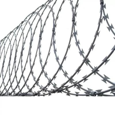 China Hot Dipped Galvanized Razor Barbed Wire Fence Barbed Iron Wire Mesh for sale