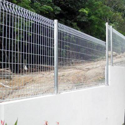 China High Quality Metal Iron Garden Fences High Security Galvanized Welded Curved 3d Wire Mesh Fence for sale