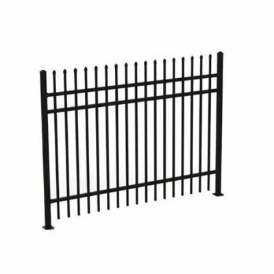 China Protective Anti Rust Anti Climb Factory Wall Electric Dipped Galvanized Steel Security Fencing Tubular PICKET Fence Carbon Steel for sale