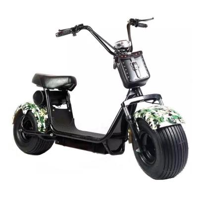 China Cheap 19 inch fat tire seamless steel frame off road citycoco adult electric scooter 175*80*38cm for sale