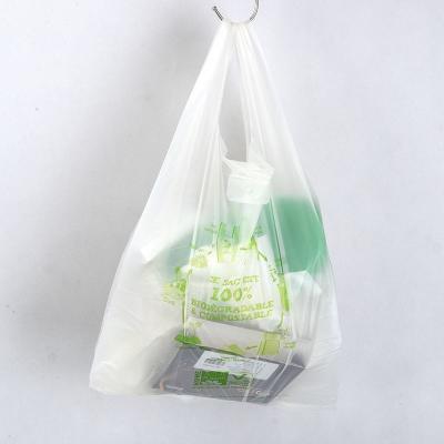 China Customized Size Compostable Biodegradable Cornstarch Shopping Bags for Food Packaging for sale