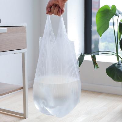 Chine Supermarché écologique magasinage carré poignée inférieure sac en plastique biodégradable de nécessités quotidiennes à vendre