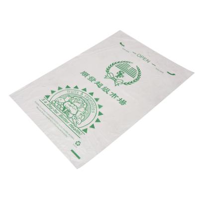 China Clear Plastic High Pressure PE Flat Plastic Bags Produce Bag On Roll Customized Logo Option for sale