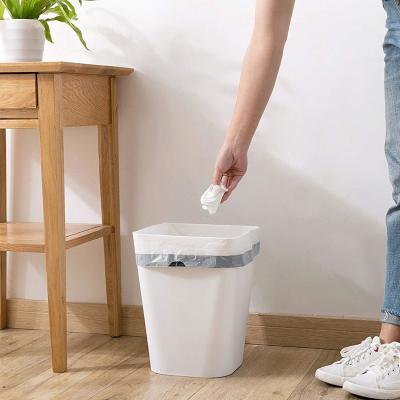 China Custom Order Interleaved Plastic Trash Bag On Roll For Kitchen Bin Liner Medical Waste for sale