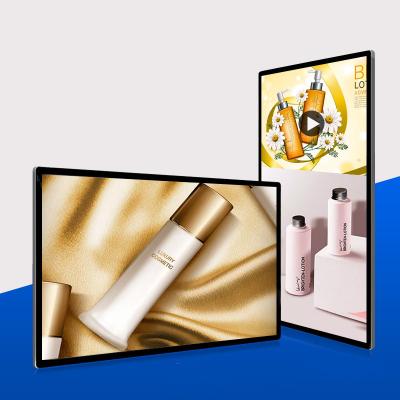 China Factory indoor wholesale new 55/60/65 inch ultra-thin LCD display elevator advertising wall hanging machine for sale