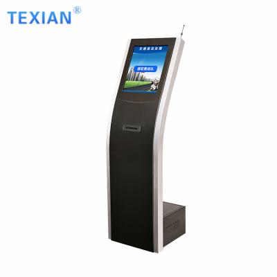 China 17 Inch Queue Management System With Touch Screen Self Service Kiosk For Bank Restaurant 17inch for sale