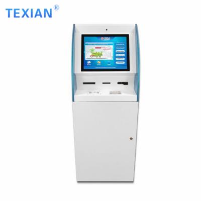 China Shopping mall display kiosk screen printer machine equipment cash payment kiosk self-service survey financial machine 19/22 inch for sale