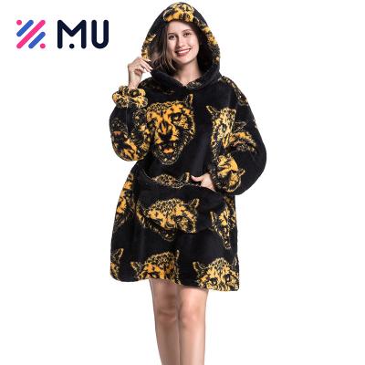 China Factory Sweatshirt Custom Adult Anti-Static TV Hooded Cover One Size Fits All Printed Oversized Wearable Giant Christmas Hoodie Cover for sale