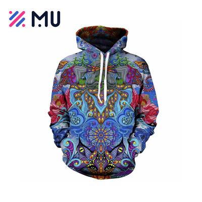 China Anti-wrinkle Custom Design 3D Digital Printed All Over Print Wholesale Plus Size Men's Hoodies for sale