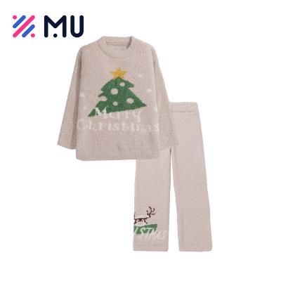 China Custom Made Christmas Ladies Girls Pajamas Sets Wholesale Soft Christmas Sleepwear Women for sale