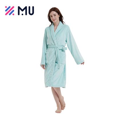 China Wholesale Custom Made Skin-Friendly Women Winter Color Ladies Soft Flannel Bathrobes for sale