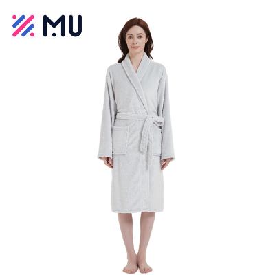 China Wholesale Custom Made Skin-Friendly Women Winter Ladies Soft Color Flannel Bathrobes for sale