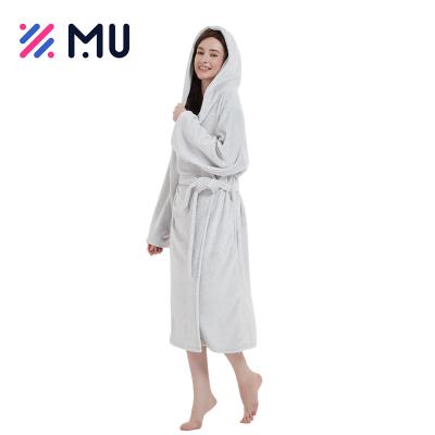 China Custom Made Soft Hoodies Flannel Color Ladies Bathrobes Wholesale Women Skin-friendly for sale