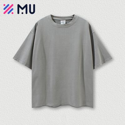 China Other Custom Streetwear Washed Heavy Cotton Thick Oversized Men's Unisex T-Shirt for sale