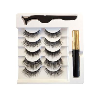 China 25-30 Times 10 Magnet Magnetic Eyelashes 3 Pair Magnetic Eyelash Vendor Customiz Butterfly Eyelash Box Packaging for sale