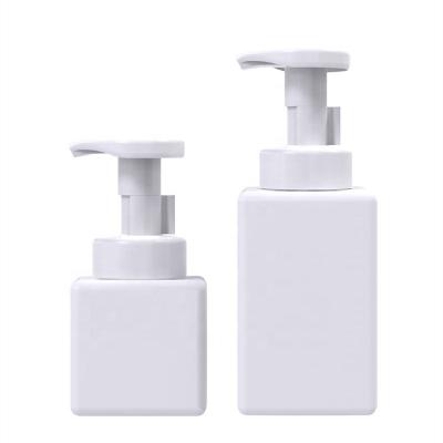 China Clip Proof 250ml 500ml PE Detergent Foam Bottle Facial Shampoo Lotion Bottle With 42mm Clip Foam Lotion Pump for sale