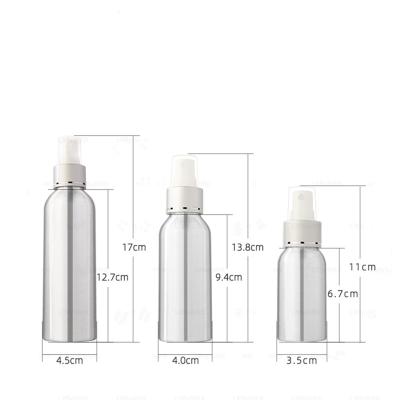 China Cosmetic Bottle Essential Oil Bottle Lotion Cream Pump Bottle Aluminum Metal for sale