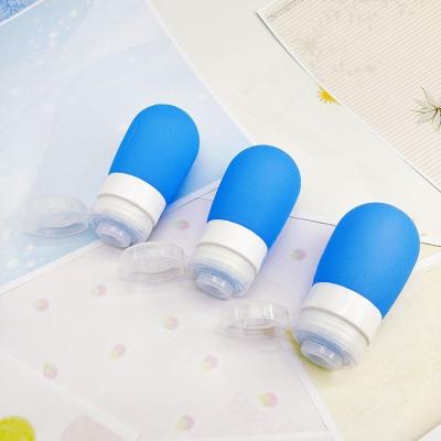 China Non Puddle Ball Design Silicone Cosmetic Travel Bottles Set for sale