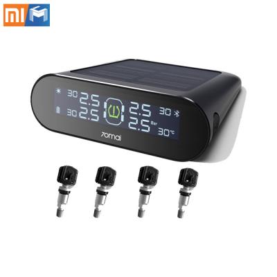 China Original Xiaomi 70mai Auto Tire Pressure Monitor Alarm Solar Power Dual USB Charging App Control Car Security Alarm System 70mai Tire Pressure Monitor for sale