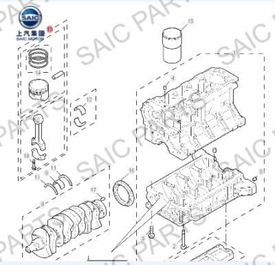 China SAIC MG PISTON SAIC MG6 MG550 MG7 ROVER75 WITH OE CODE 10007901 for sale