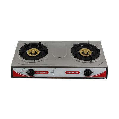 China Classic double-cooker cooktop stove hotel design 71*37*8.5 burner cm2 for commercial for sale