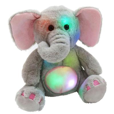 China Wholesale Gift CE Design New Light Led Light Toy Elephant Plush Toy for sale