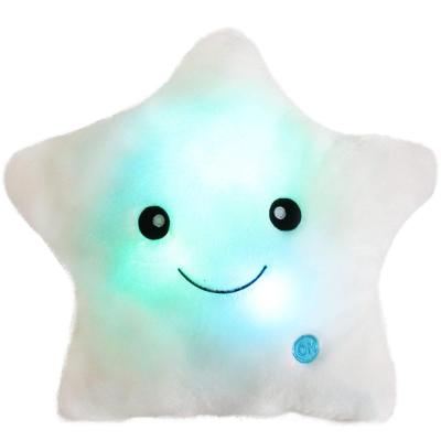 China Colorful Led Pillow Factory Supply Star Shape Lights Small Led Plush Toys Led Pillow for sale